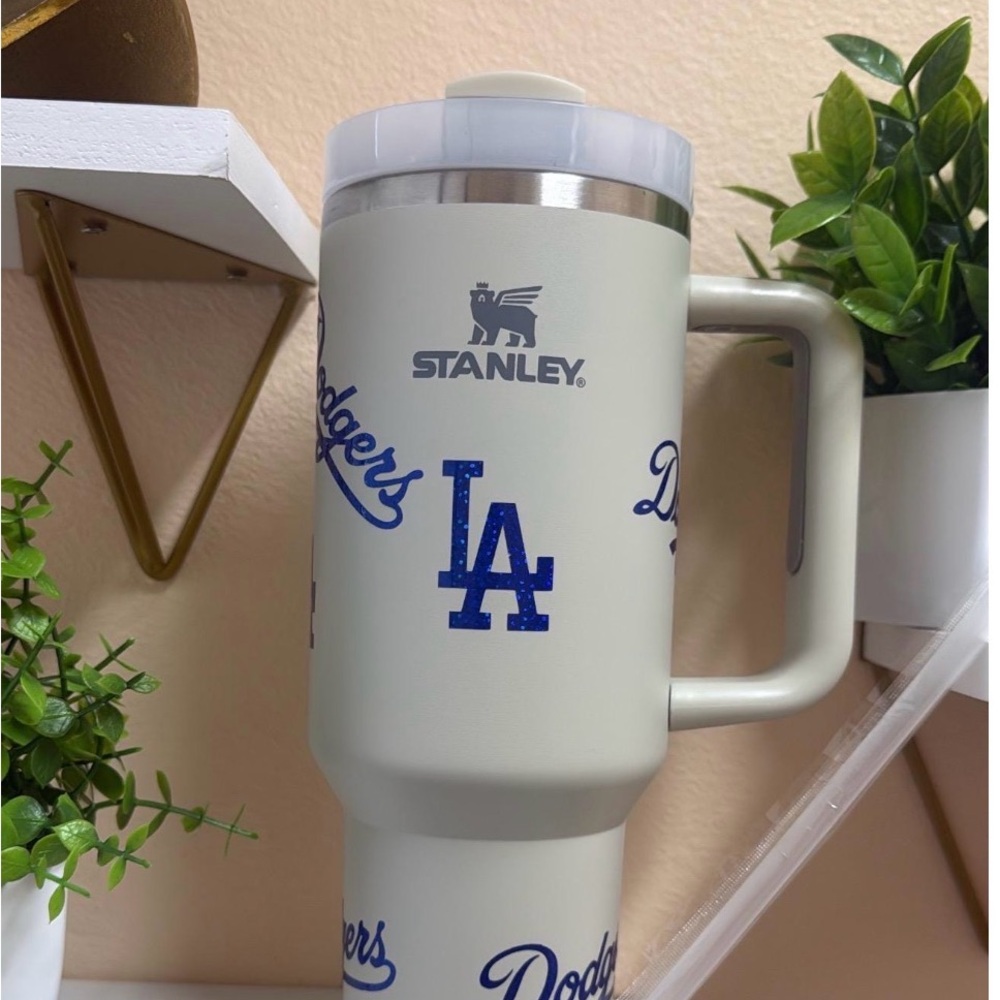 Stanley Cream Mug with Blue Logo